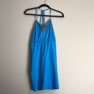Blue beaded dress